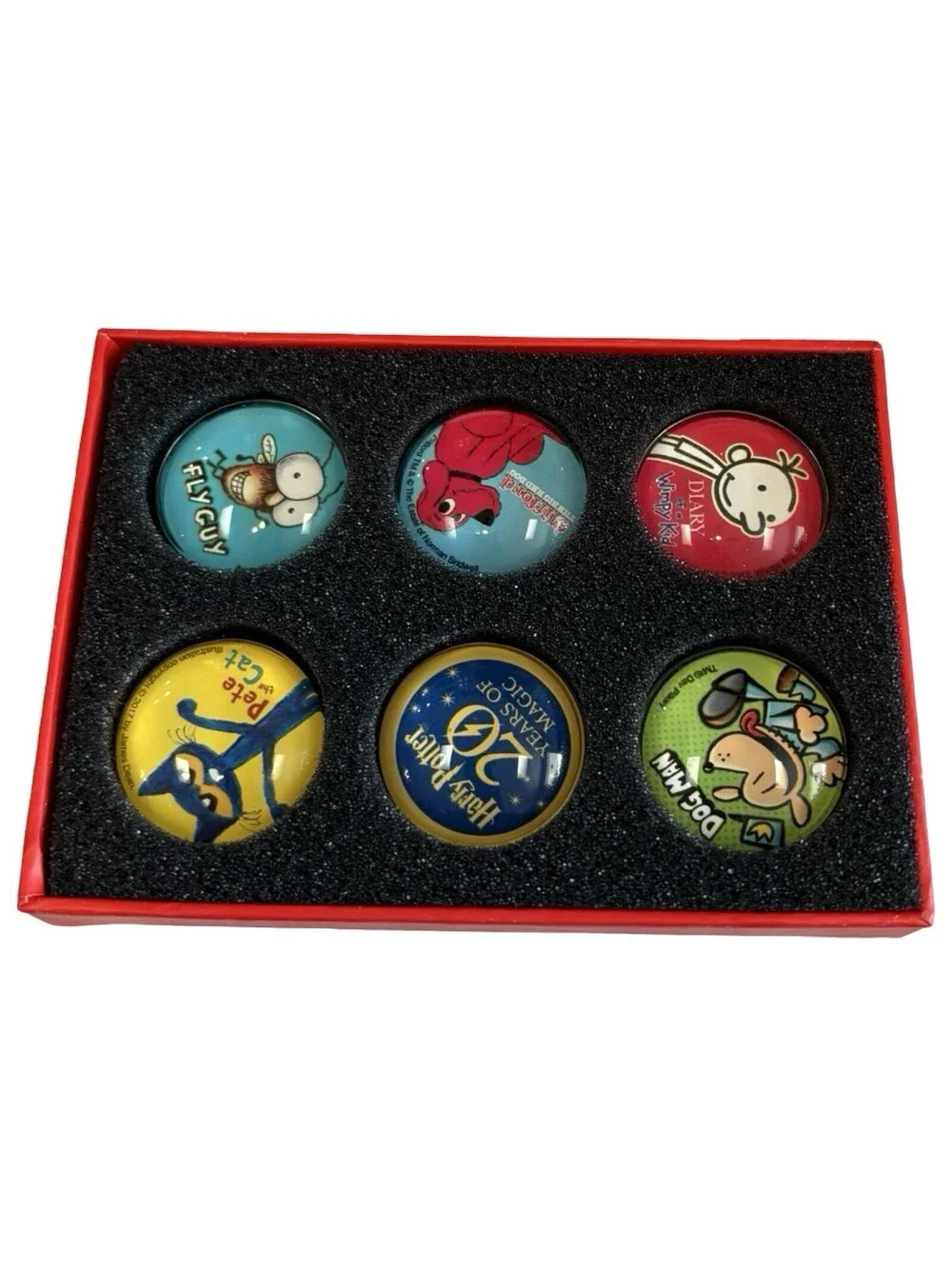 2018 Scholastic Book Club 6 Piece Magnet Set Teacher Gift